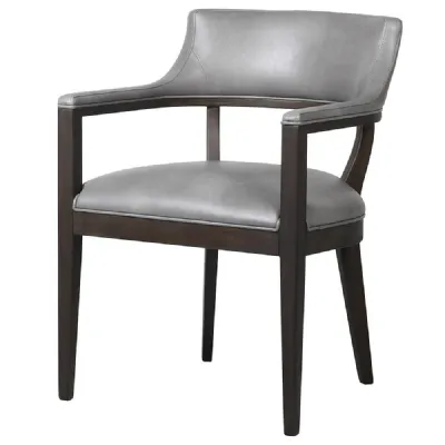 Grey Open Back Dining Chair