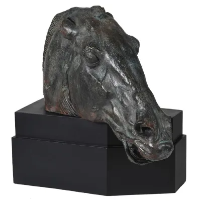 Black Patinated Horse Head