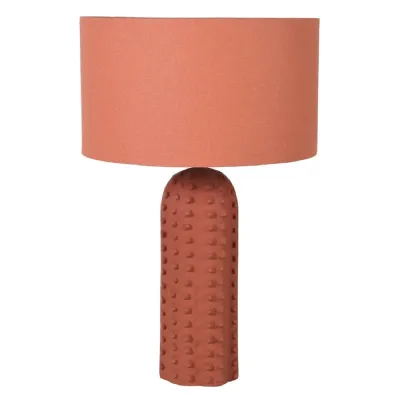Terracotta Bobble Table Lamp with Shade