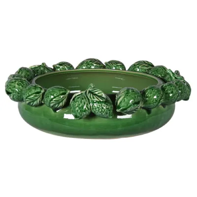 Green Lemon Ceramic Bowl