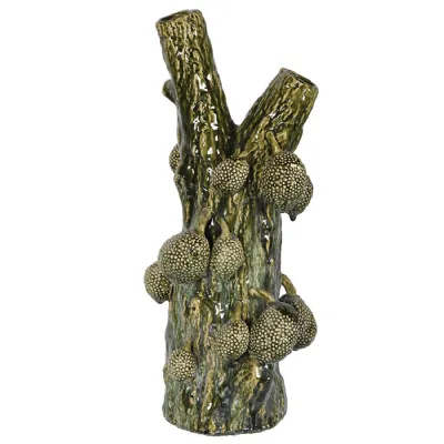 Green Breadfruit Vase