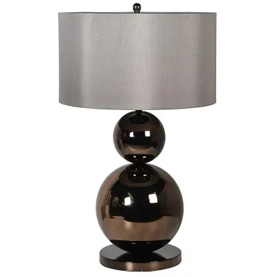 Bronze Affect Ball Lamp