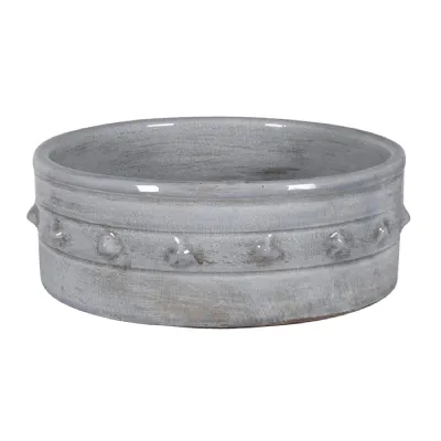 Grey Roman Ceramic Bobble Bowl
