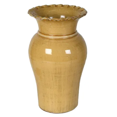 Ochre Terracotta Vase