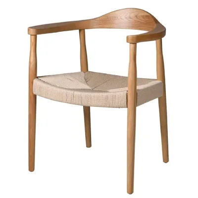 Natural Rope Seat Dining Chair