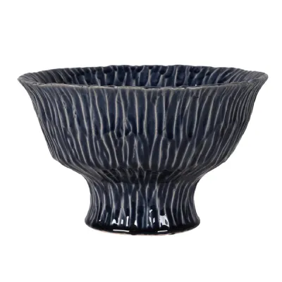Indigo Terracotta Veined Bowl