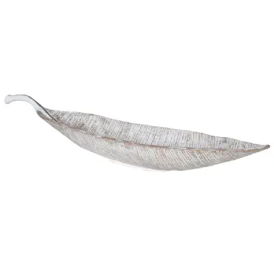 Antique White Leaf Plate