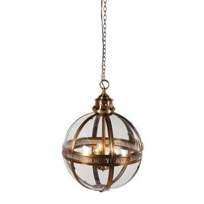 Bronze Glass Ball Light