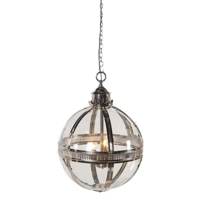 Silver Glass Ball Light