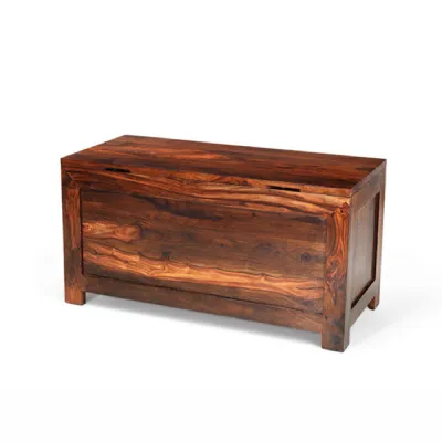 Modern Style Solid Sheesham Wood Blanket Box