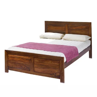 Traditional Sheesham Wood 6ft Super King Bed with Panelled Headboard