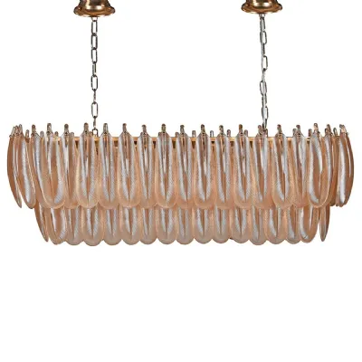 Metal Petal Chandelier