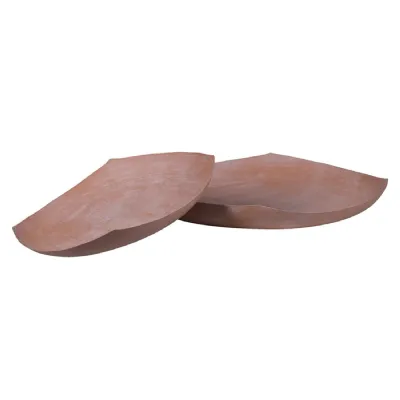Set of 2 Terracotta Decorative Bowls