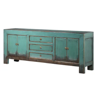 Shanxi Turquoise 4 Door 3 Drawer Sideboard
