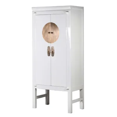 Shanxi White Tall 2 Door Cabinet