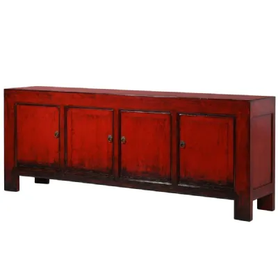 Red 4 Door Sideboard