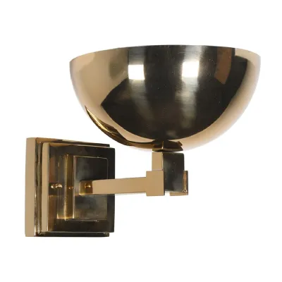 Gold Dome Up Wall Light