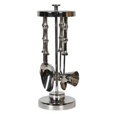 Nickle Bamboo Effect Bar Tool Set