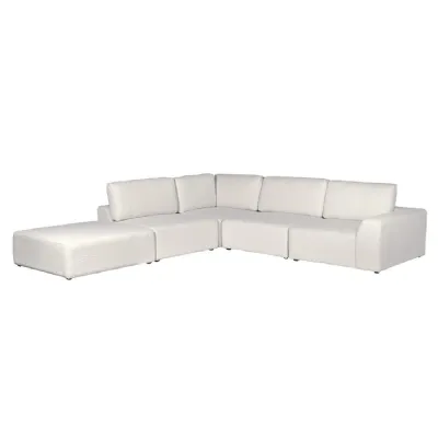 Salt Bouclé Corner Sofa