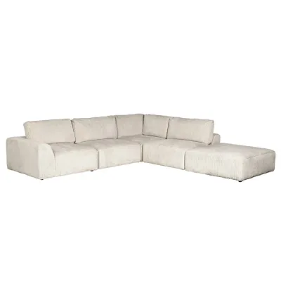 Nomad Cream Corduroy Sectional Sofa