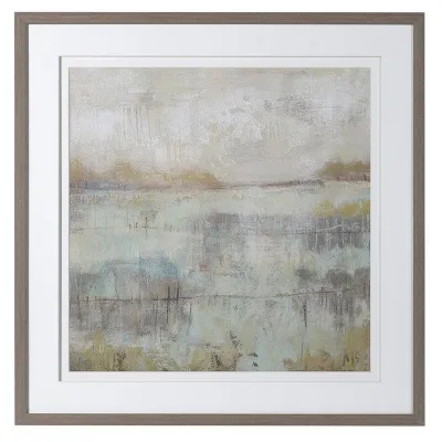 Square Framed Dusk Is Falling Wall Art Picture