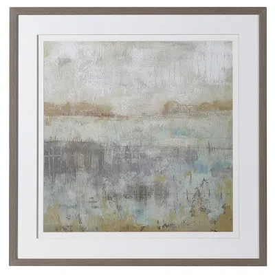 68cm Square Medium Sized Framed Dawn Is Breaking Wall Art Picture