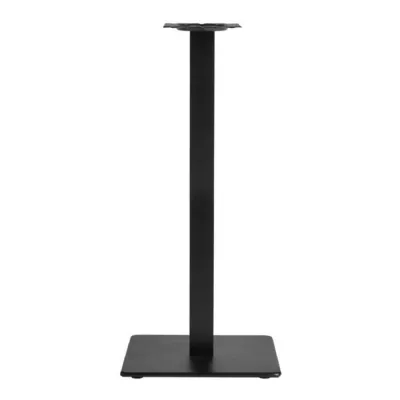 Bar Dining Table Single Base Black Metal