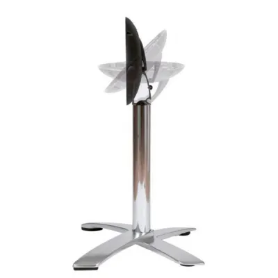 Aluminium Flip Top Deluxe Single Dining Table Base