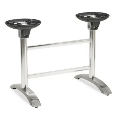 Aluminium Flip Top Deluxe Double Dining Table Base