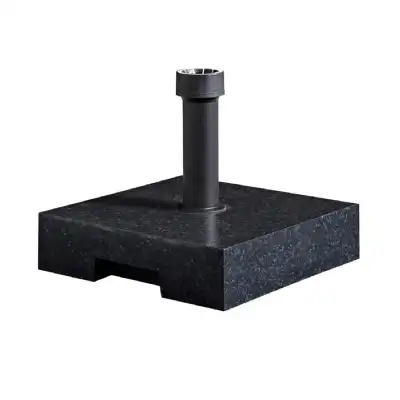 Granite Look Parasol Base Black