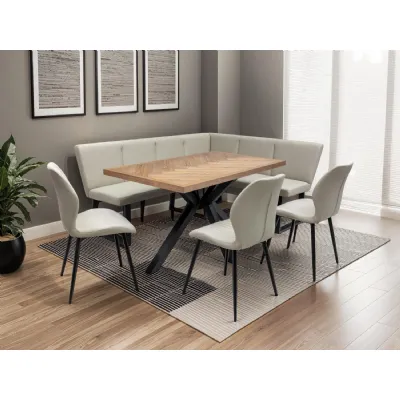 ZARA 1.4m HERRINGBONE DINING TABLE MEDIUM ASH VENEER
