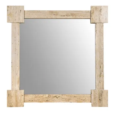 Santiago Travertine Marble Wall Mirror