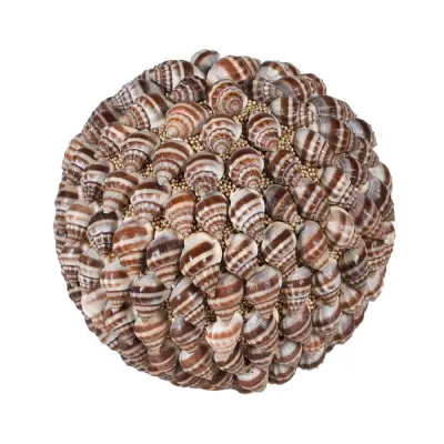 Natural Shell Sphere Ornament