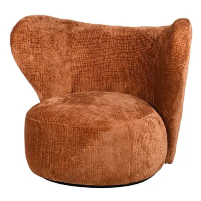 Burnt Orange Wing Chair