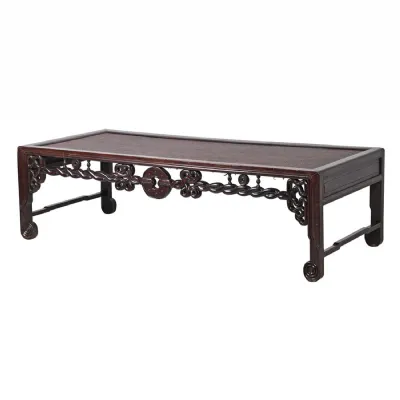 Rosewood Coffee Table with Weave