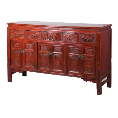 Red Lacquer Sideboard