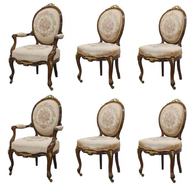 Set of 6 Rosewood Chairs