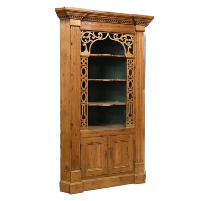 Pine Corner Cabinet
