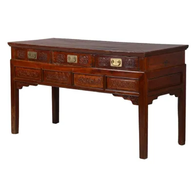 Red Stained Sideboard