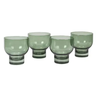 Set of 4 Olive Green Tumblers