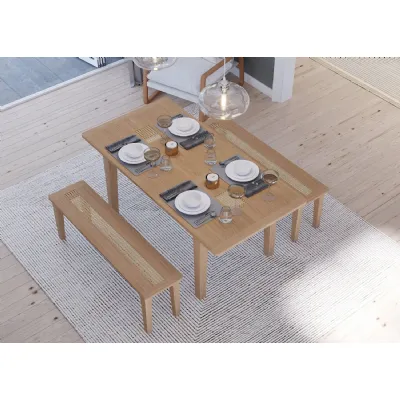Traditional Natural Solid Oak Extending 4 to 6 Seater Dining Table