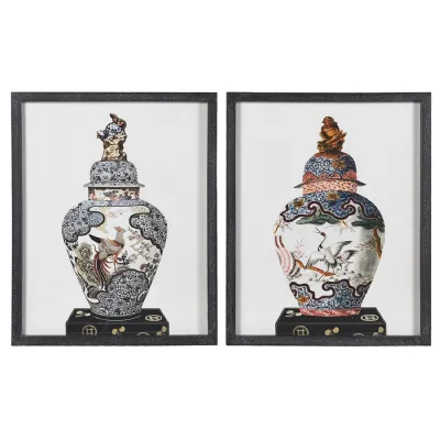 Set of 2 Imari Vase Prints
