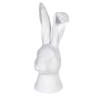 White Ear Flop Rabbit Head Ornament