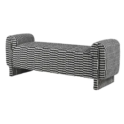 Black and White Amalfi Bench
