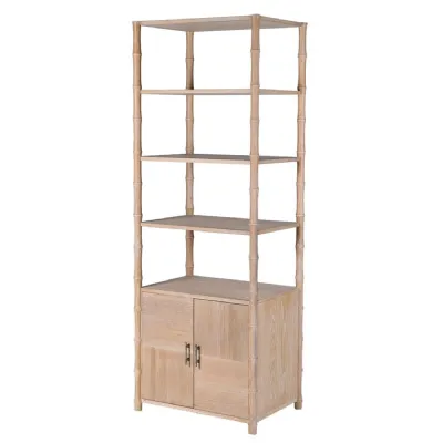 Beckley Oak 2 Door Shelving Unit