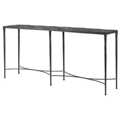 Blue Stone Squares Console Table