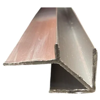 Set of 10 Modern Silver Aluminium Corner Strip for PVC Wall Panels 300cm