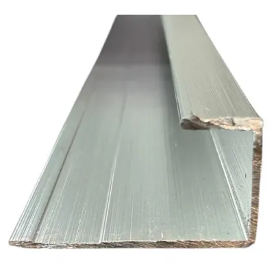 Set of 10 Modern Silver Aluminium End Strip for PVC Wall Panels 300cm