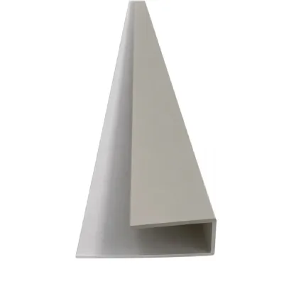 Modern Light Grey PVC Ceiling End Strips Set of 10