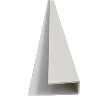 Set of 10 Modern Cream PVC Ceiling End Strips
